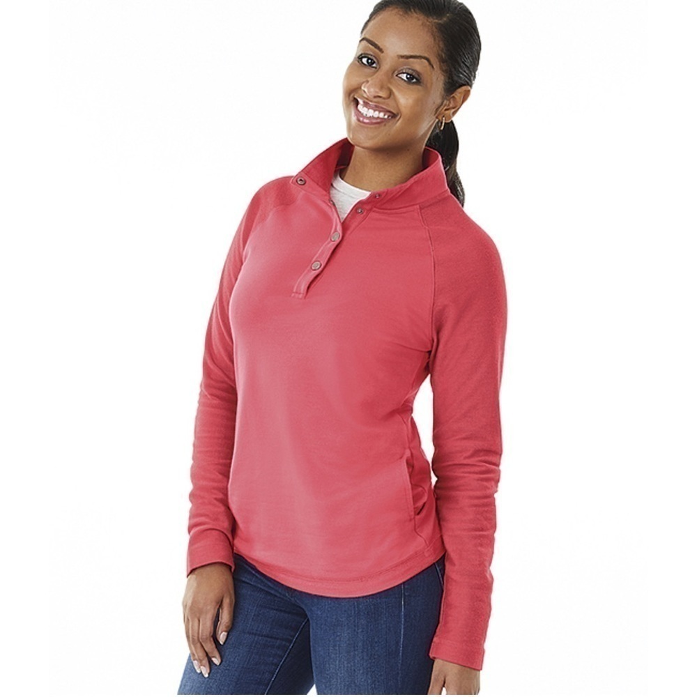 The Greenbriar logo 3/4 snap long sleeve pullover